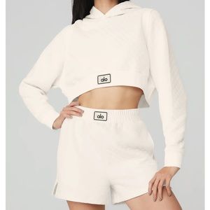 Alo quilted set in white